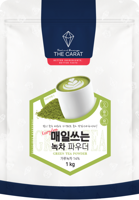 더캐럿 매일쓰는 녹차 파우더 1kg, 1개, 1개입