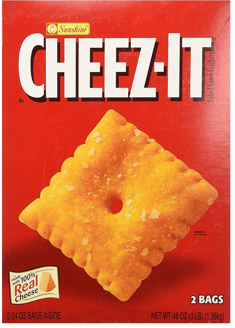 Cheez-It 치즈 잇 라이트 크리스피 100% 리얼 크래커 3 lb(1.36kg), 1개, 1.36kg