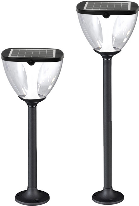 LED 태양광 삼색변환 잔디등 꽂이등 겸용 정원 경관 가로등 야외 조명, 800