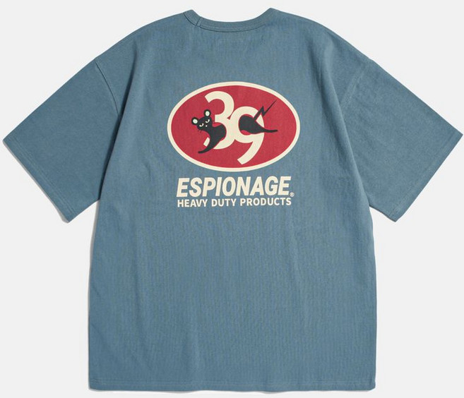 ESPIONAGE 39 Battery Heavyweight Tee Faded Blue 20250407-07 449582
