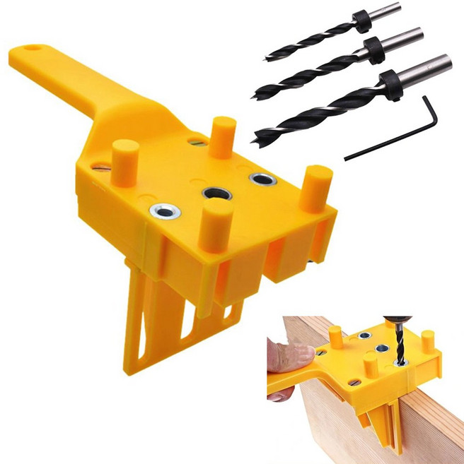 도웰링 지그 드릴 비트 세트 도웰 드릴 가이드 목심 목다보, 1개