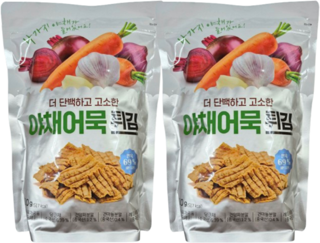 야채어묵 튀김, 2개, 110g