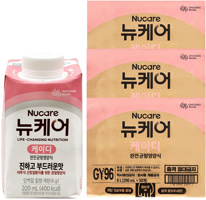 대상 웰라이프 KD 비투석 신장질환자 균형영양식, 200ml, 90개