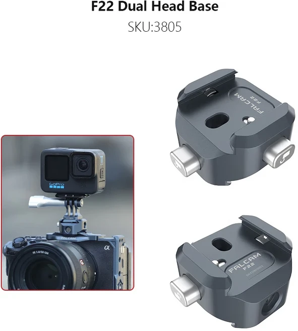 FALCAM F22 기본 퀵 릴리즈 플레이트/스레드 어댑터 V2/5포지션 슈 카메라 확장 액세서리, 11 SKU 3805