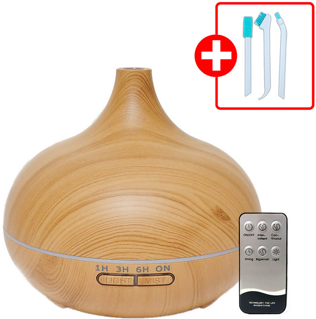 멜로우버디 초음파 가습기 대용량 세척쉬운, 초음파가습기(리모컨포함), 우드