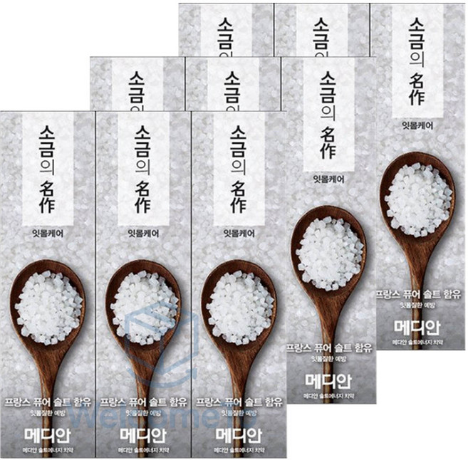 메디안] 메디안 솔트에너지 치약 120g 잇몸케어 소금의명작, 9개