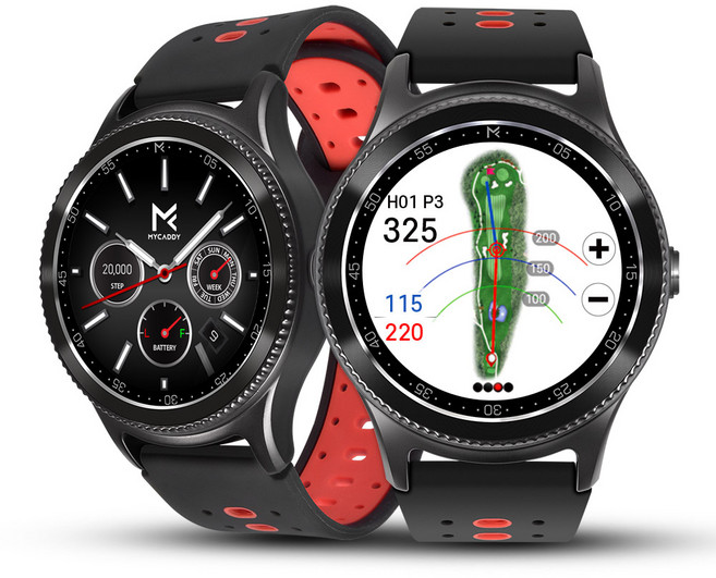 마이캐디 2023년 M2 시계형 골프 거리측정기 필드용품, M2 시계형 블랙레드