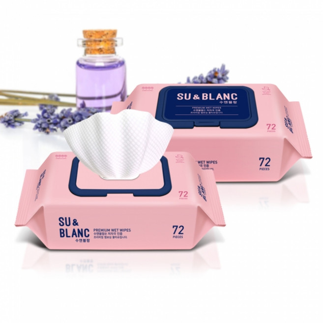 프리미엄 엠보싱 물티슈 10팩 저자극 아기물티슈 유아용, 10개, 72매, 65g