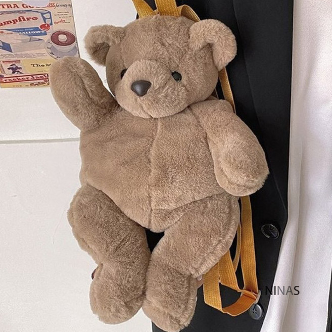 곰돌이백팩 베어 인형가방 인형 귀여운 여성 애니멀백 동물가방 촬영 소품