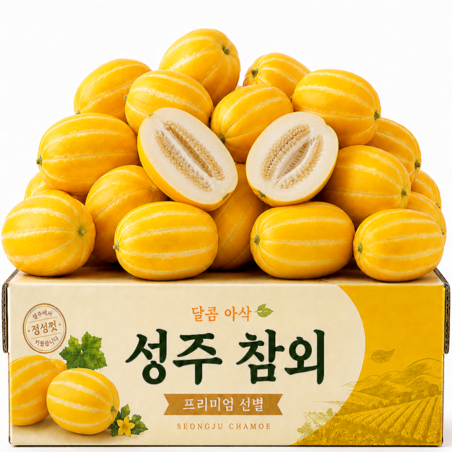 [2주한정판매] 꿀당도 성주참외 A급 로얄과, 1박스, 5kg