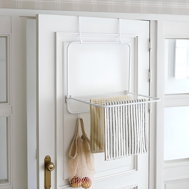 네이쳐리빙 베이직 접이식 문걸이 빨래건조대