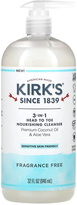 커크스 3-in-1 헤드 투 토 너리싱 클렌저 무향 946ml (32 fl oz) KIR-11027 - 쿠팡