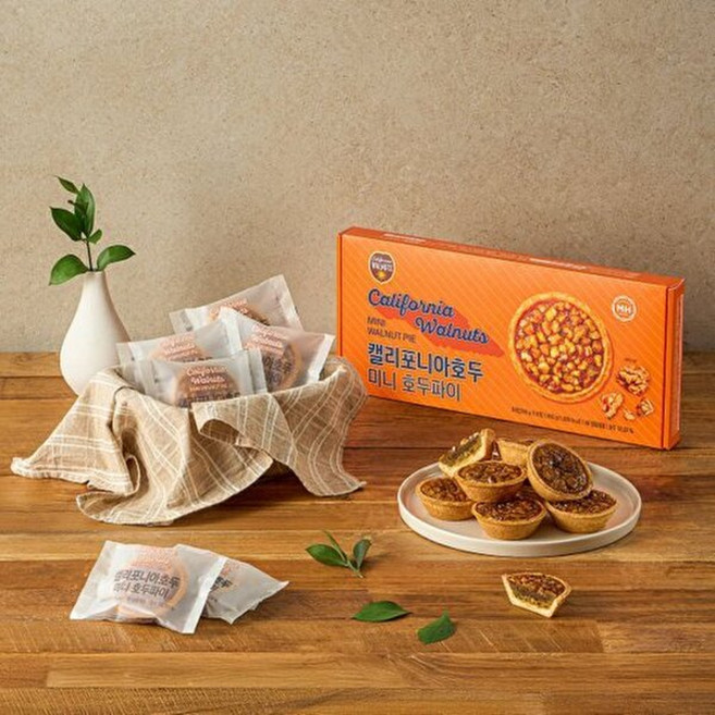 신세계푸드 [밀크앤허니] 캘리포니아호두 미니 호두파이 3box 세트, 단일속성, 3박스