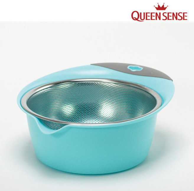 퀸센스 멀티믹싱볼 24cm 스테인레스 채반 결합형, 1개