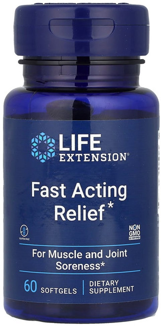 Life Extension Fast Acting Relief 라이프익스텐션 릴리프 60정, Life Extension 라이프익스텐션 패스트 액팅, 1개