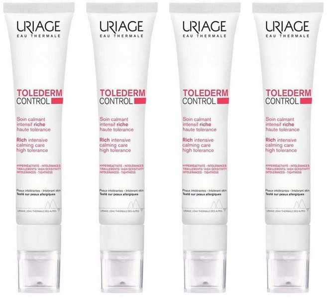 [2+2] 유리아쥬 톨레덤 컨트롤 리치 수딩 크림, 4개, 40ml