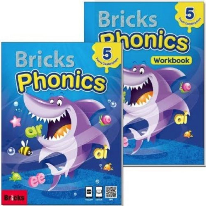 Bricks Phonics 브릭스 파닉스 5 교재 워크북 세트 (전2권), 초등학교 1학년