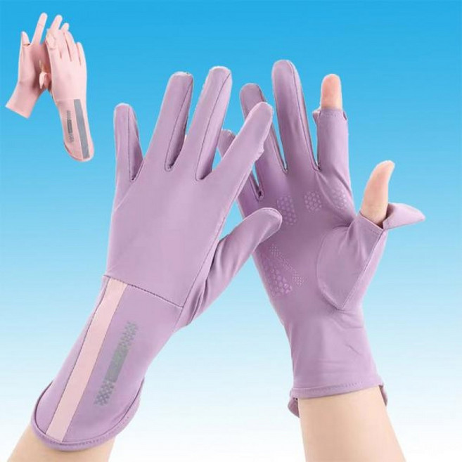 여름 장갑 여성 스포츠 장갑 운전장갑, 그레이민트