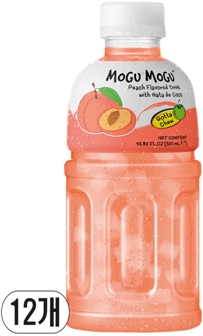 모구모구 리치 & 복숭아맛 주스, 320ml, 12개