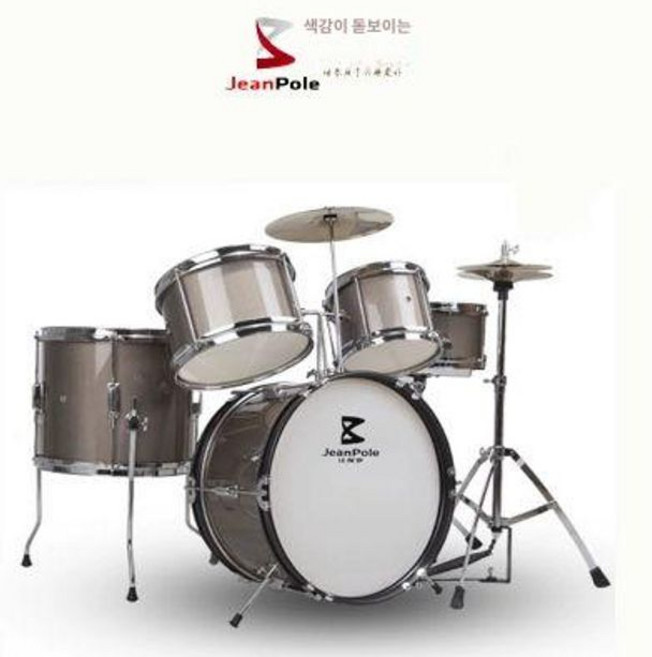 연습용 연습실 버스킹 저소음 독학용 입문용 가정용 재즈, 1개, 샴페인 글로시 링 드럼 2 스툴 포함