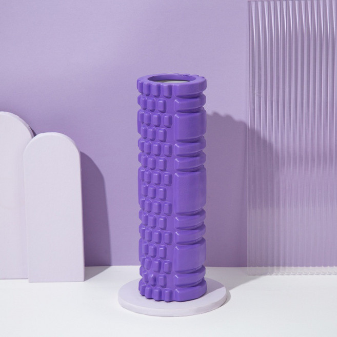 BODY MORE FUN 泡沫滾筒按摩器 200KG高強承重, 34cm - 空心經典款紫色, 1個