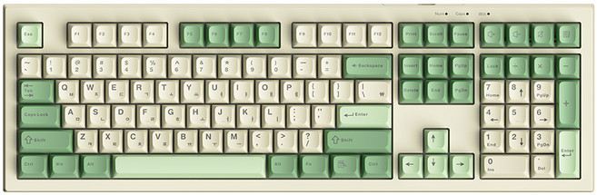 AULA S102 유선 독거미 한글 저소음 키보드 펀키스 국내정품 그린 멤브레인