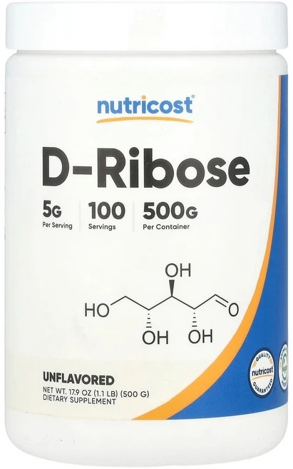 Nutricost D-리보오스 무맛 500g(17.9oz), Nutricost D리보오스 무맛 500g179oz, 500g, 1개 - 쿠팡