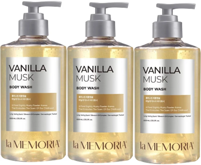 라메모리아 바디워시 바닐라머스크, 3개 - 쿠팡