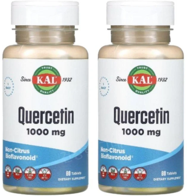 KAL 퀘르세틴 1000mg 60정, 2개 - 쿠팡