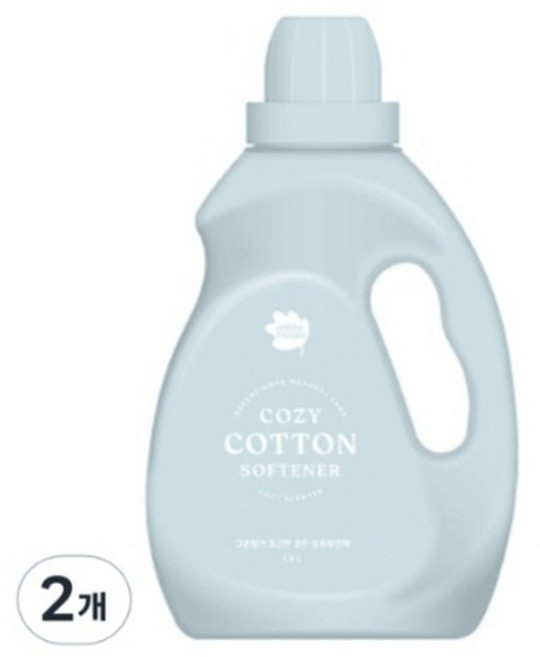 그린핑거 섬유유연제 포근한 코튼향 본품, 1.4L, 1개입, 2개