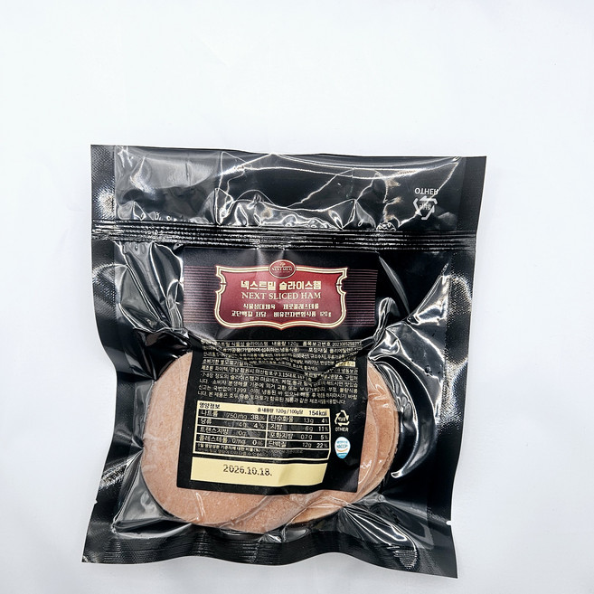 [식물성 슬라이스햄] 건강 비건소시지 비건소시지 비건 채식 콩소시지 식물성단백질 식단 대체육 샤퀴테리 수제 콩고기 소시지 vegan, 3개, 120g