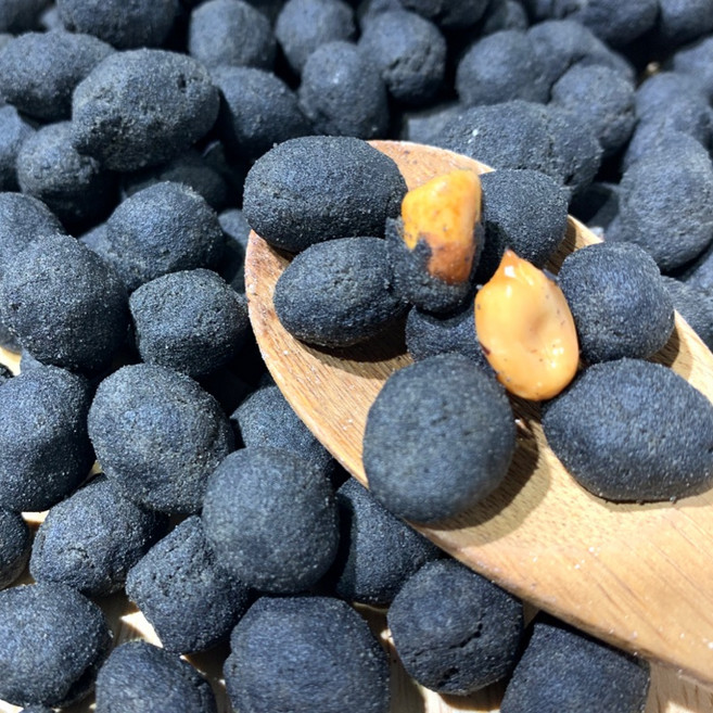 花生 夾鏈袋分裝, 1個, 竹炭口味,600g, 600g