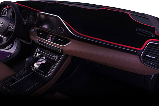 트랙스크로스오버 벨벳 논슬립 대시보드커버 주문제작, 점 화이트