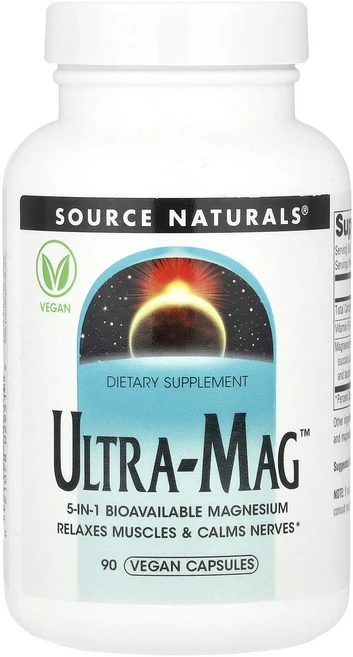 가을이벤트 Source Naturals Ultra-Mag™ 베지 캡슐 90정 특별한할인, SourceNaturalsUltraMag베지캡슐90정, 1개 - 쿠팡