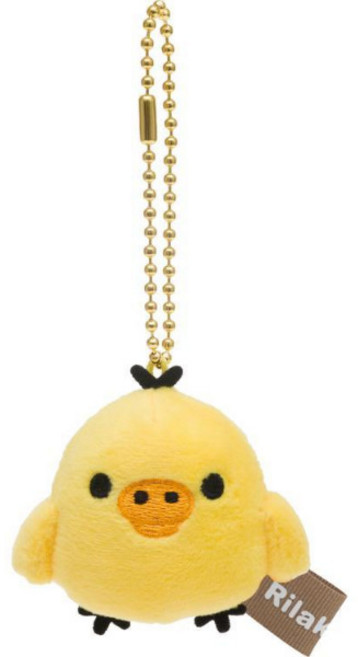 일본 리락쿠마 미니 인형 키링 열쇠고리, 1개, 키이로토리