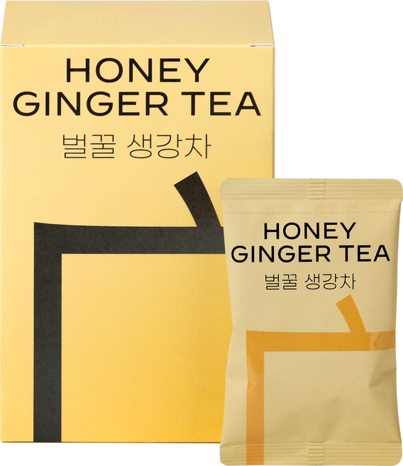 TEAOUS 티어스 벌꿀 생강차, 20g, 12개입, 3박스
