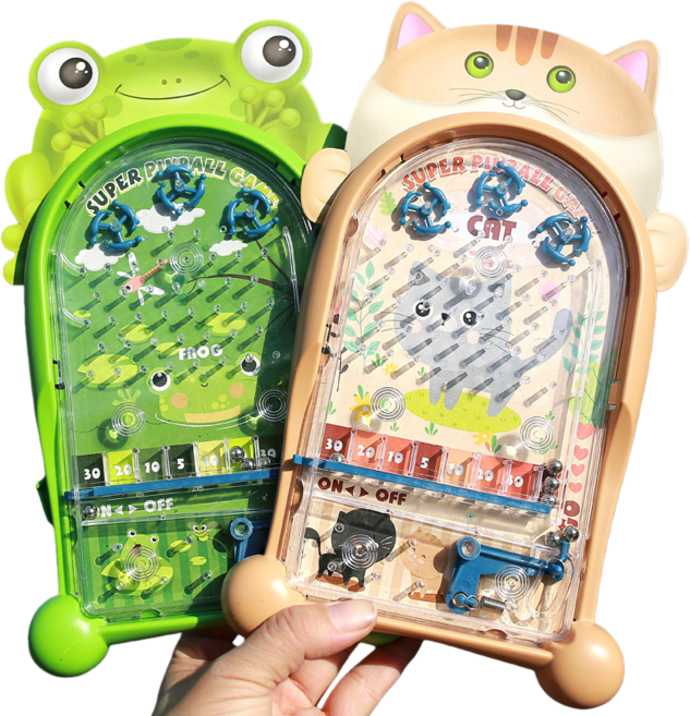 兒童益智懷舊彈珠台, 1個, 彈珠台-小貓大款