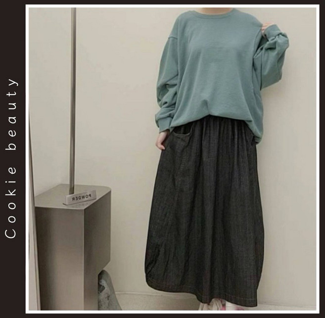 Cookie Beauty 牛仔寬裙