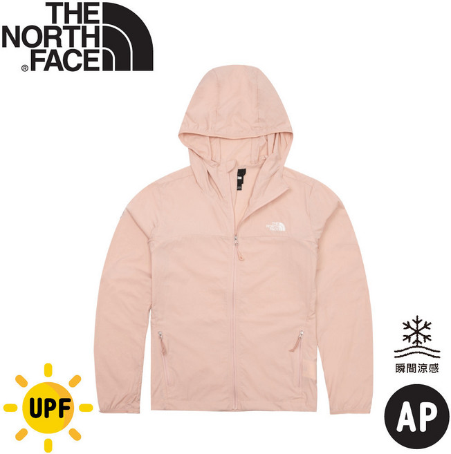 The North Face 女款防曬連帽外套 AP 涼感 UPF, L