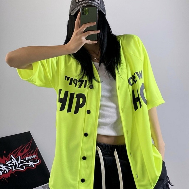 [디디댄스] 자체제작 27 힙합 크루 야구티 남방 걸스힙합 방송댄스 댄스복 공연복 무대 단체복