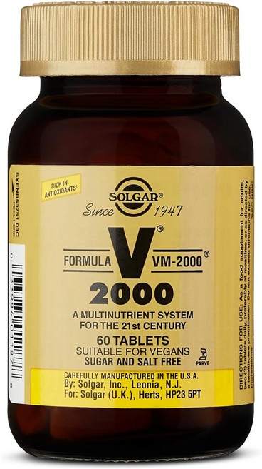 Solgar 포뮬라 VM-2000 타블렛, 60정, 1개