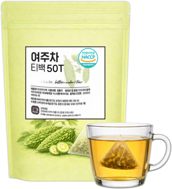 국산 여주차 티백 100% 여주티백, 1개, 50개입, 1.2g