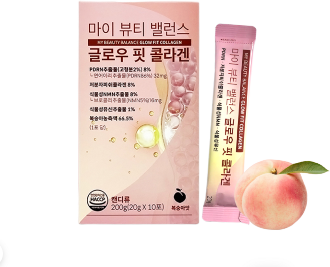 마이뷰티 밸런스 글로우핏 콜라겐 10포먹는 고순도 PDRN NMN 뮤신 글루타치온, 1개, 200g