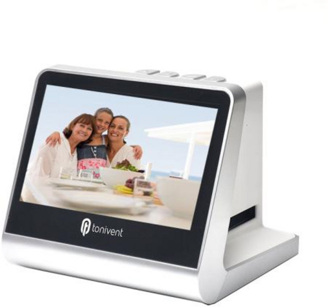 필름 스캐너 필름 스캔 변환 135 110 슬라이드 디지털 JPEG 16GB 메모리 5 인치 LCD 22MP, EU, 4)TON170 White