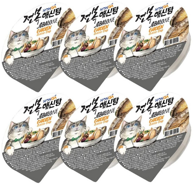 위니샵 고양이 전복 해신탕 120G 6개입 영양 간식 삼계탕