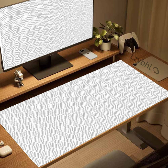 생활방수 게이밍 키보드 마우스 장패드 400X900X3MM, 1개, 흰색