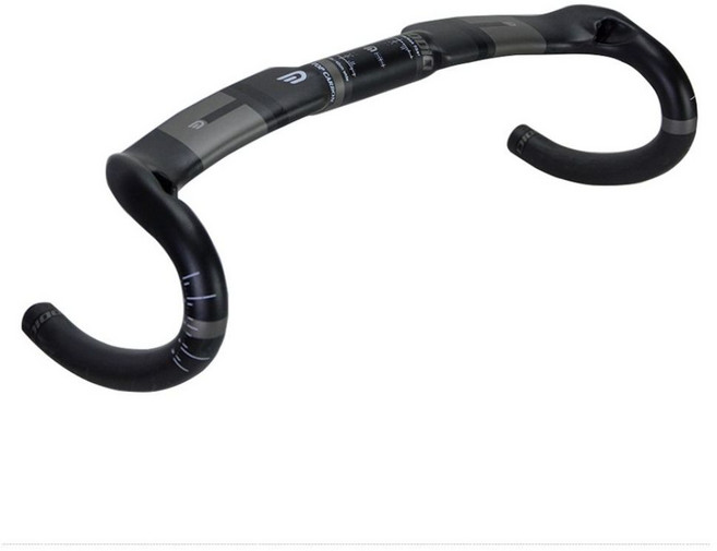 번치바 카본 핸들바 ROTUNDO 초경량 라벨 카본핸들바 라인, 2. 그레이 실버 매트 420MM