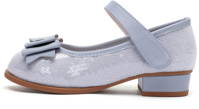 달콩슈 여아용 스팽글 리본 초등 메리제인 굽 구두 DKS884