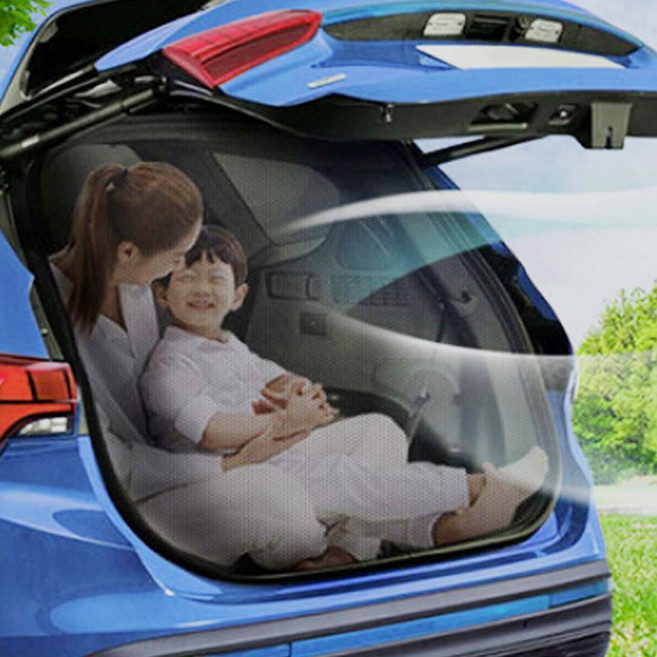 스포티지 디올뉴 NQ5 올뉴 스토티지R SUV 차량용 트렁크 모기장 차박 캠핑 방충망, 02. 앞열 좌우 방충망 2P