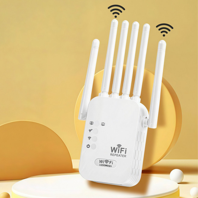 WiFi Repeater 1200Mbps 無線網路訊號延伸器, 1個, 六天綫-WiFi放大分享器